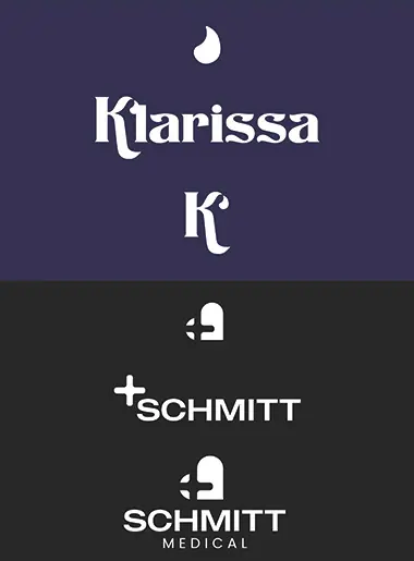 Logo Mockup für das Branding von Klarissa und Schmitt Medical. Aktuelles Branding Projekt eines freiberuflichen Grafikdesigner aus Köln.