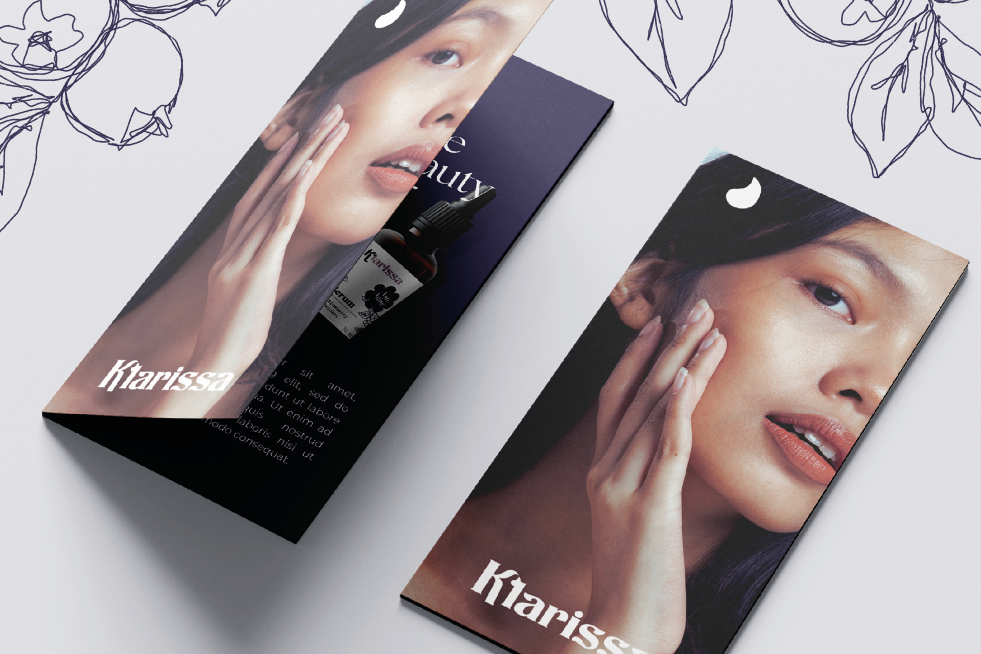 Flyer für die Skincare Marke "Klarissa"