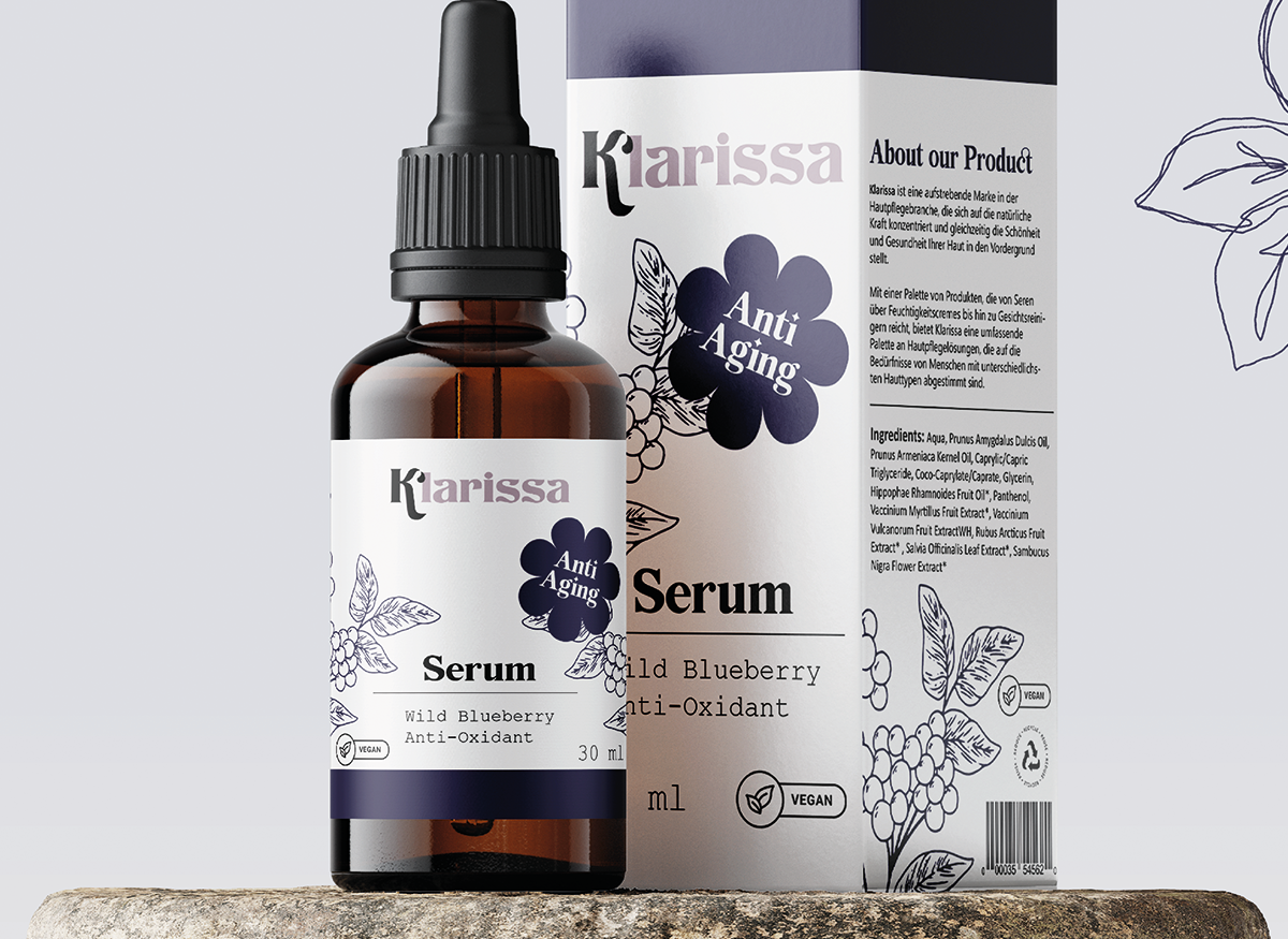 Verpackungsdesign für Klarissa
